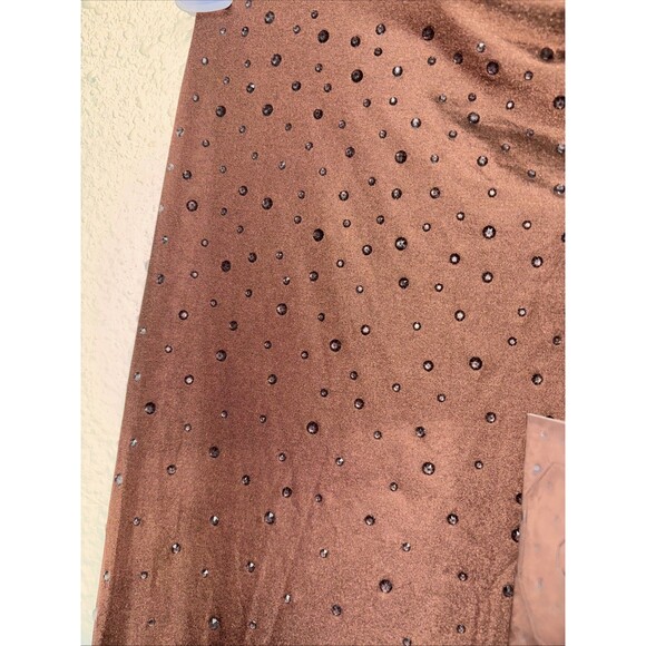 Skims x Swarovski Jelly Sheer Crystal High Waisted Leggings Cocoa M NEW Stretch - Picture 3 of 9
